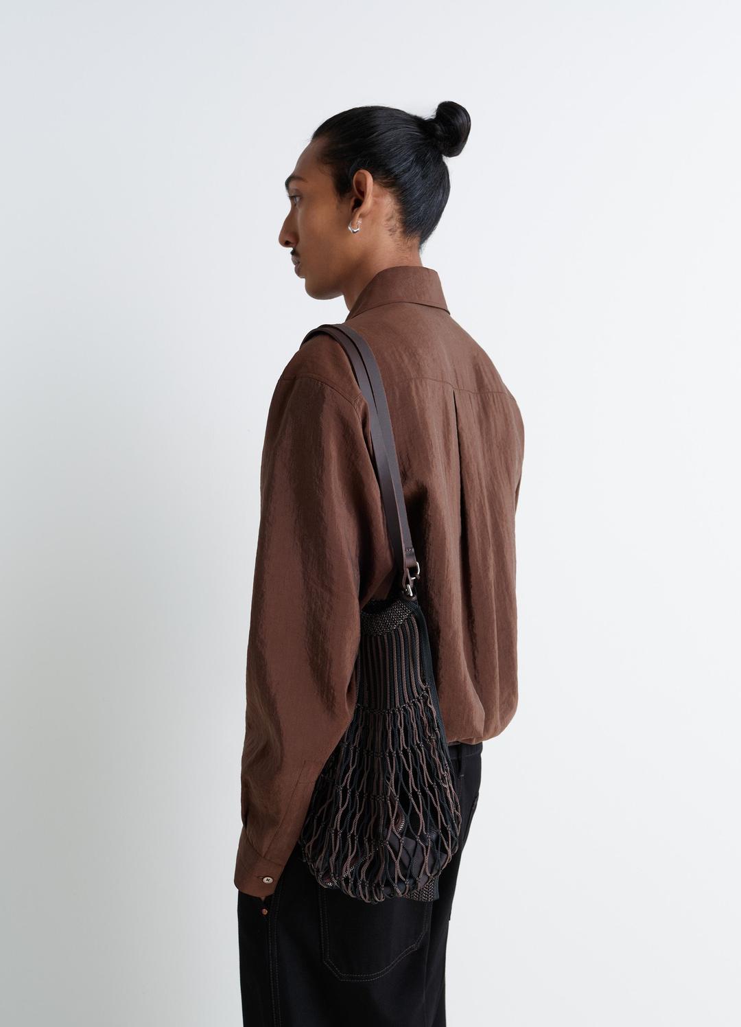 미디엄 필트 네트 쇼퍼백 - OS