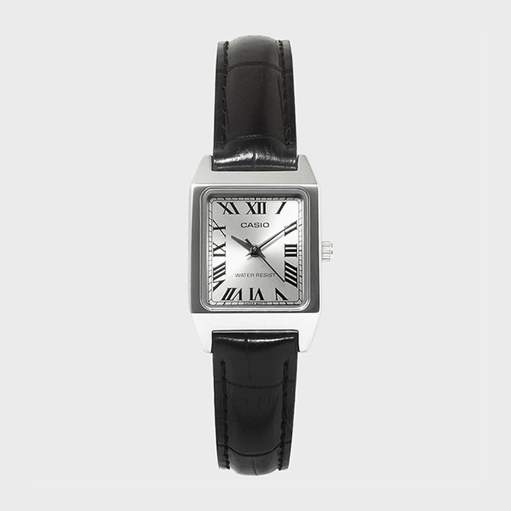 CASIO 카시오 LTP-V007L-7B1 여성 가죽밴드 심플 손목시계