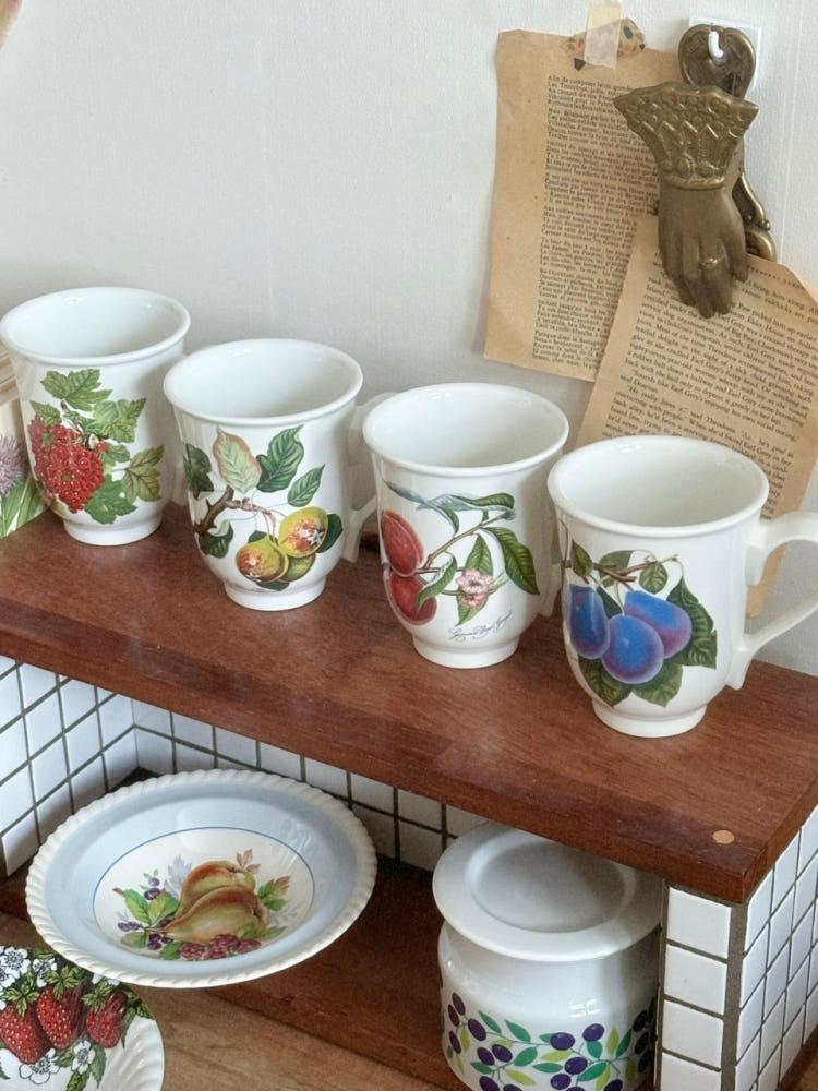[중고] 영국 포트메리온 goddess of fruit 머그컵 / England portmerion Goddess of fruit mug
