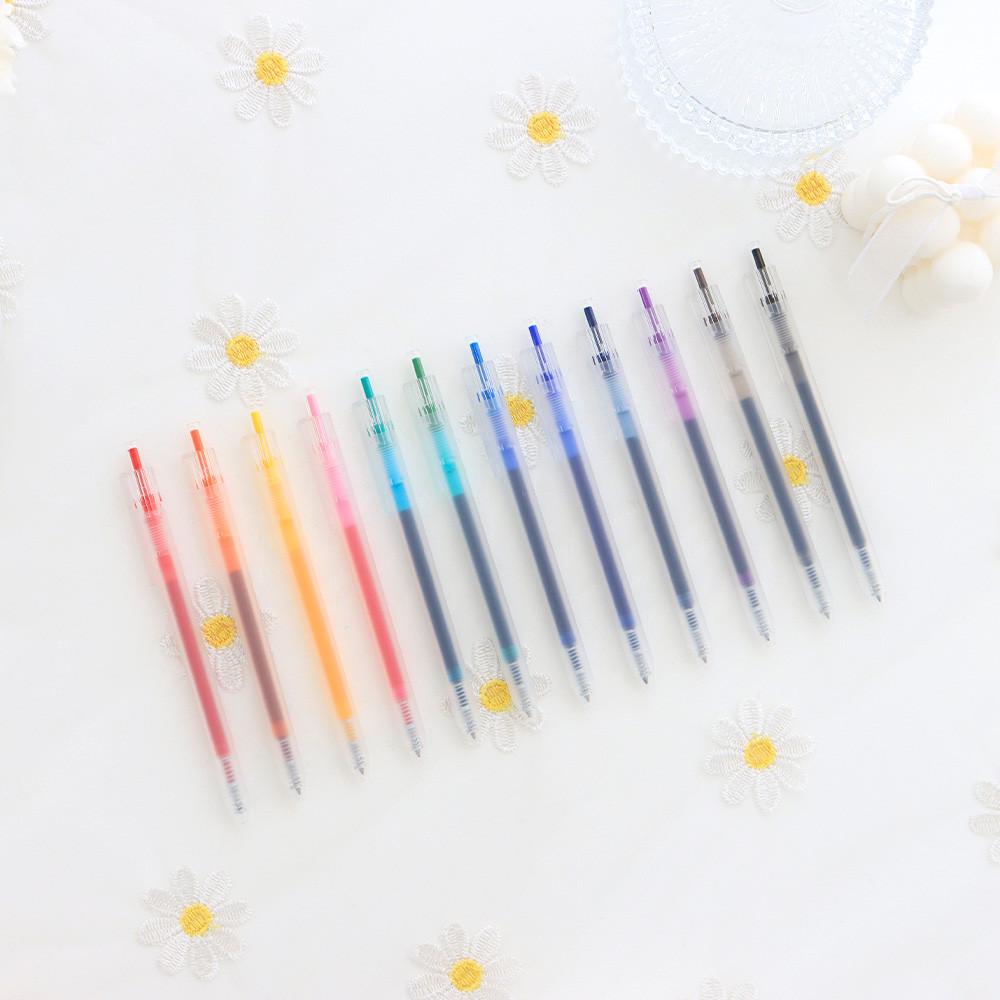 델리 델라이트 중성 컬러 젤펜 다꾸 잉크펜 12색 0.5mm