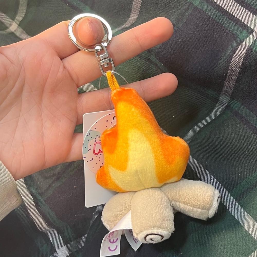 동물의 숲 느낌의 모닥불 인형 키링