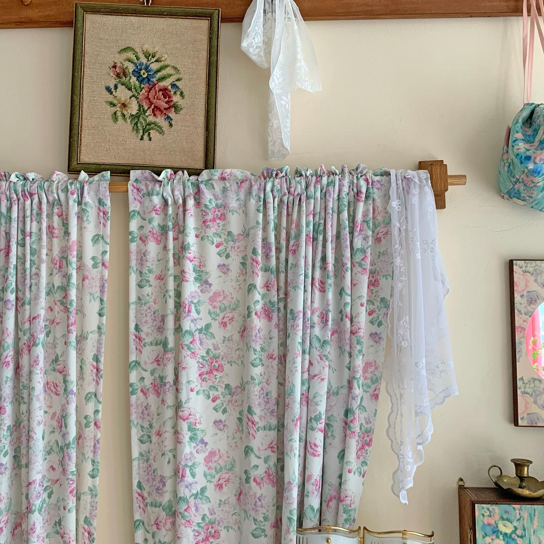 raspberry pink floral fabric