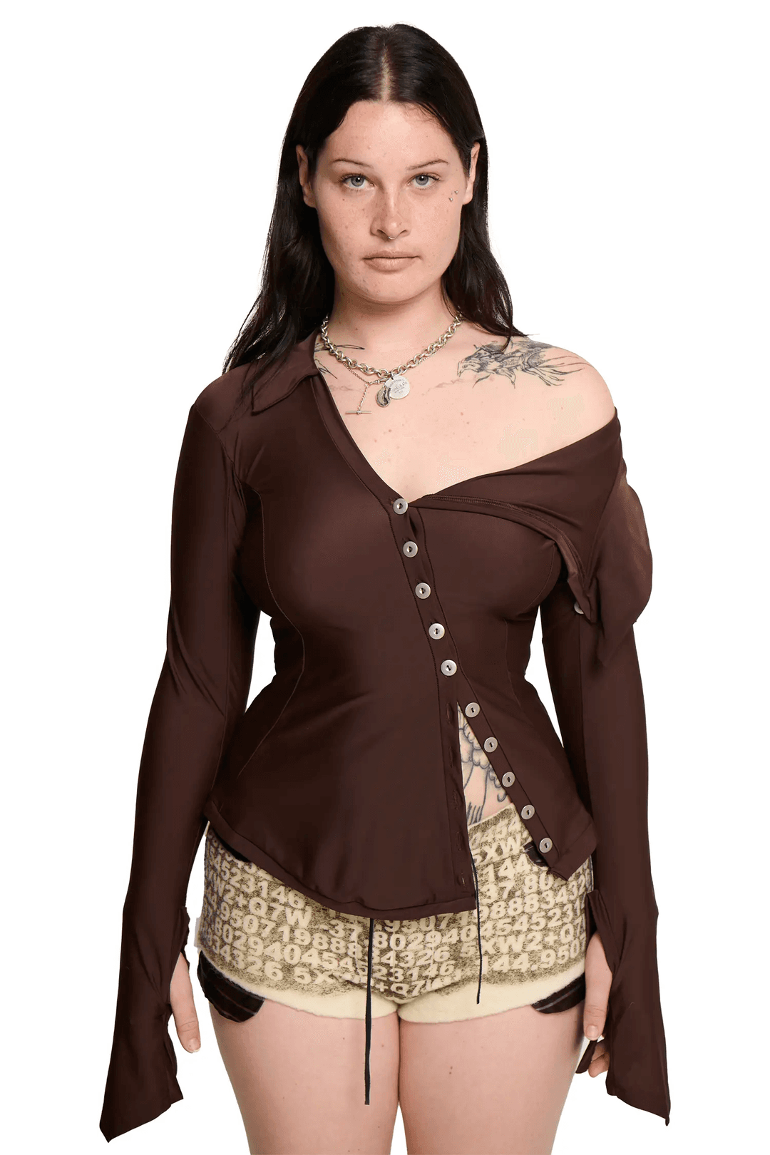 Sailor Shirt - Brown - XL