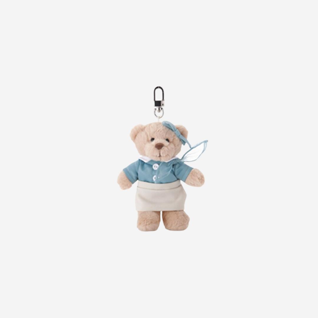 Korean Air Teddy Bear Keyring Cabin Crew