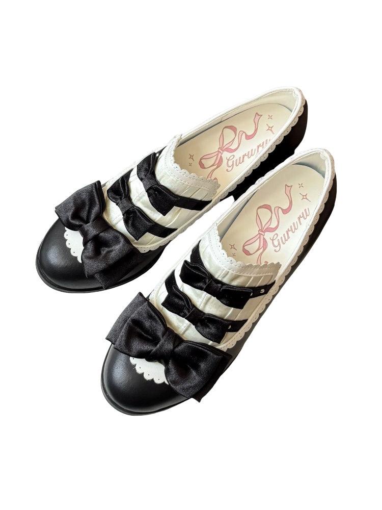 Castle Nocturne Satin Elegant Cla Lolita Heel Shoes【s0000014308】