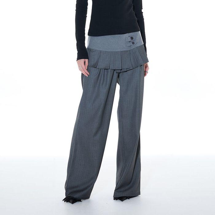 L14 PLEATS WRAP SET (GRAY)