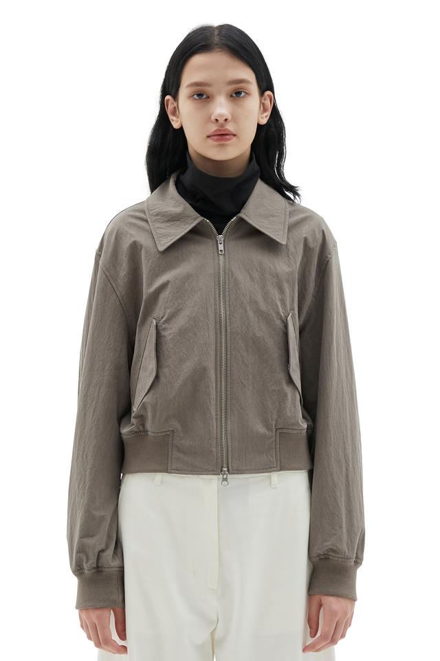22FW W Flight Jacket, Brown