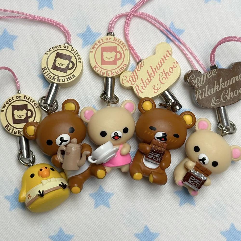 리락쿠마 커피 초코 키링