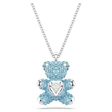 Teddy 펜던트, 곰, 블루, 로듐 플래팅