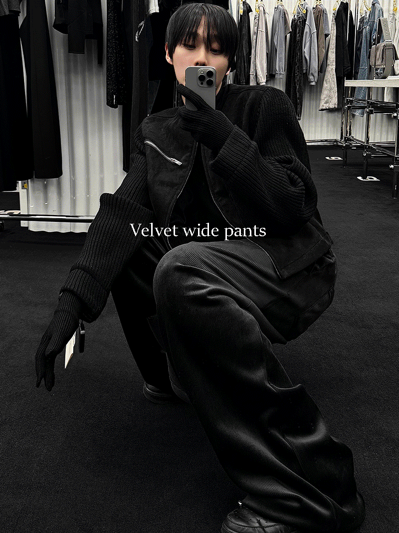 [문의폭주, 안감 밍크!] 웜 벨벳 팬츠