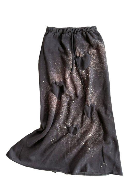 포선샤인 블리치 다잉 스웻 스커트 차콜