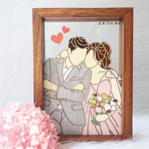 🖼글라스아트 액자(인물/로고)🤵👰💕