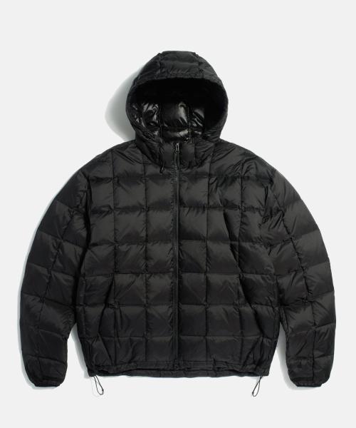 Hooded Light Down Jacket Black