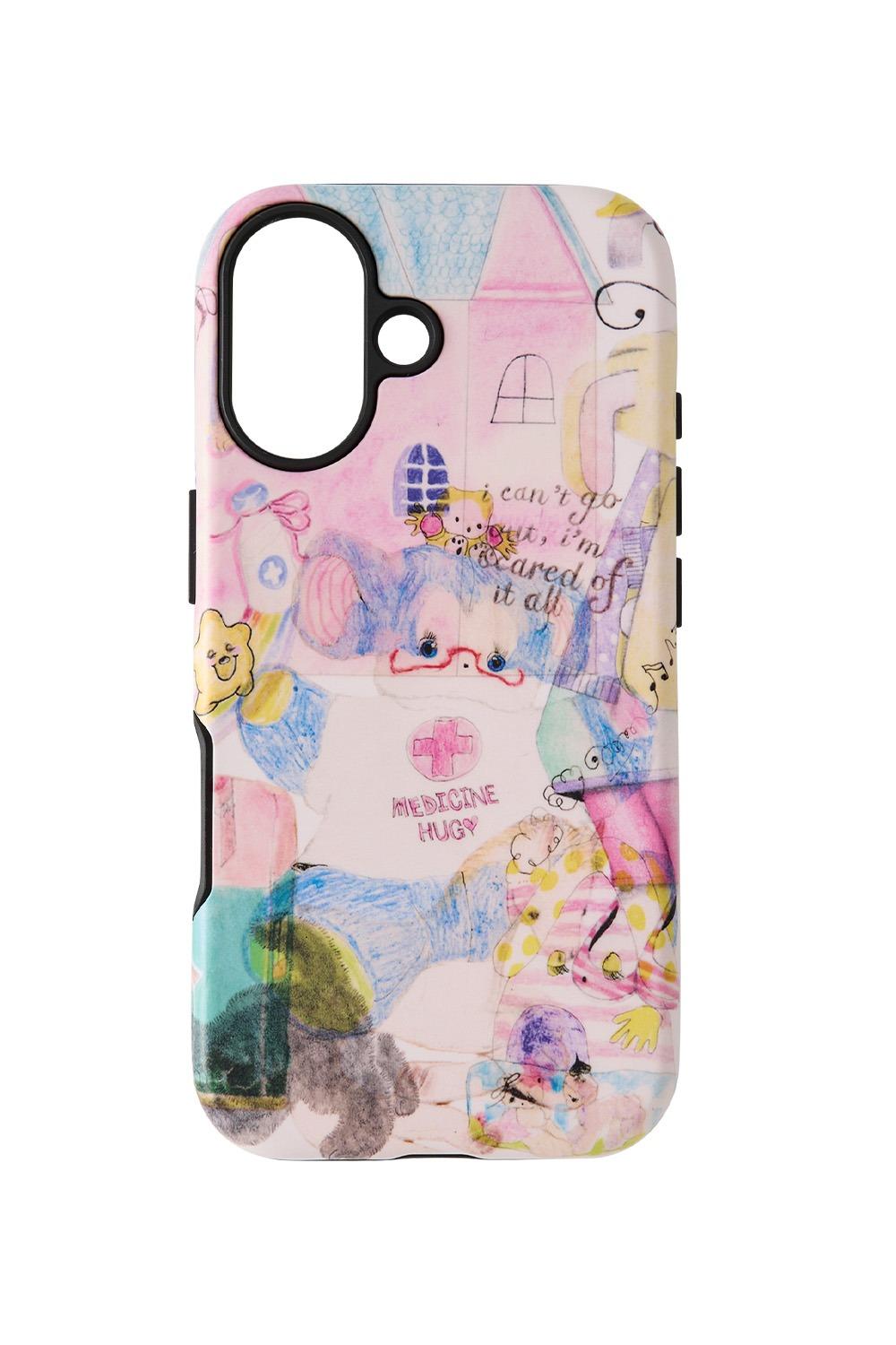Graphic Bumper Phone Case_Pink Bear [예약 배송 12월 04일 순차 발송]