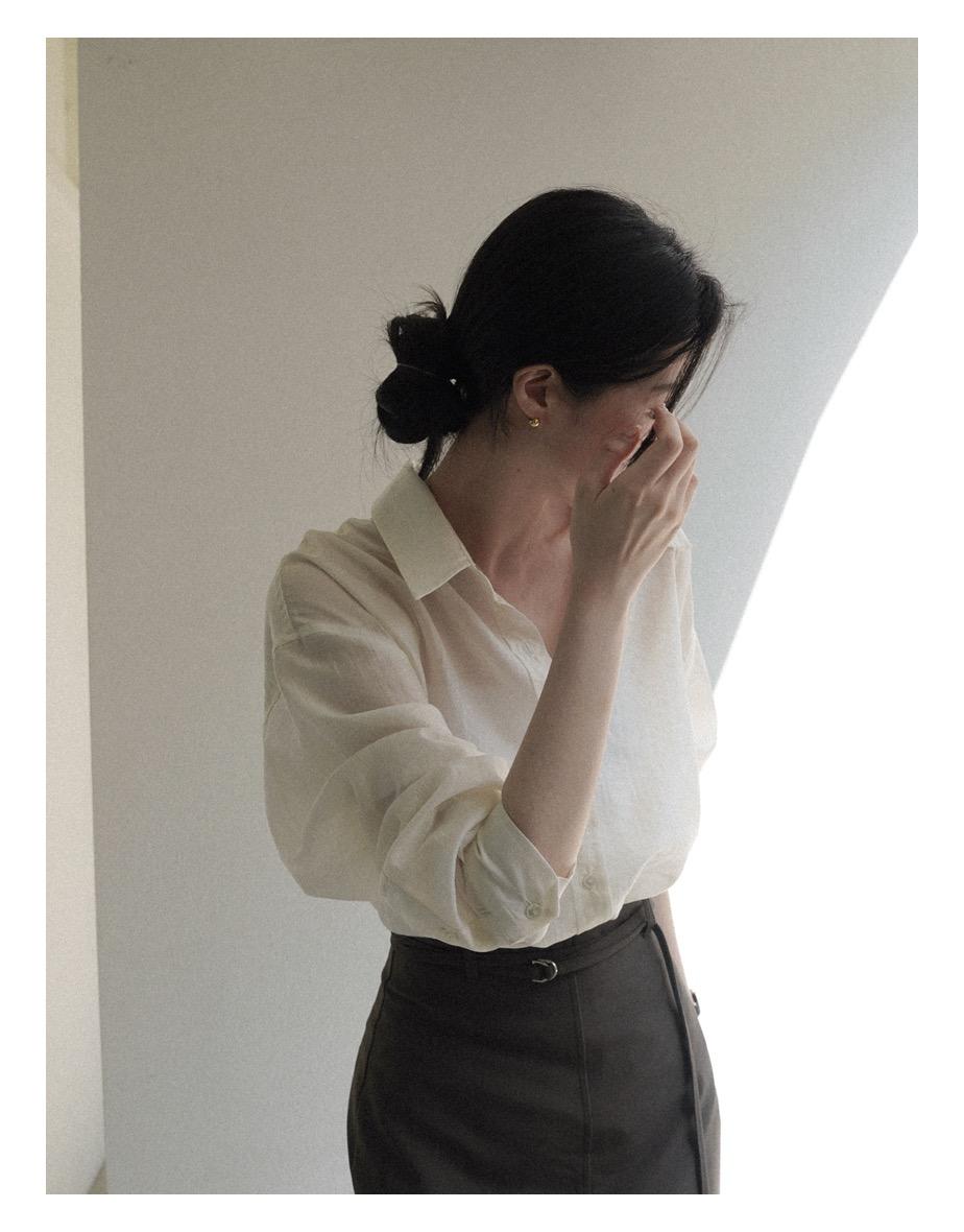 [7일소요] 로하스 텐셀 루즈 셔츠 [레몬크림]