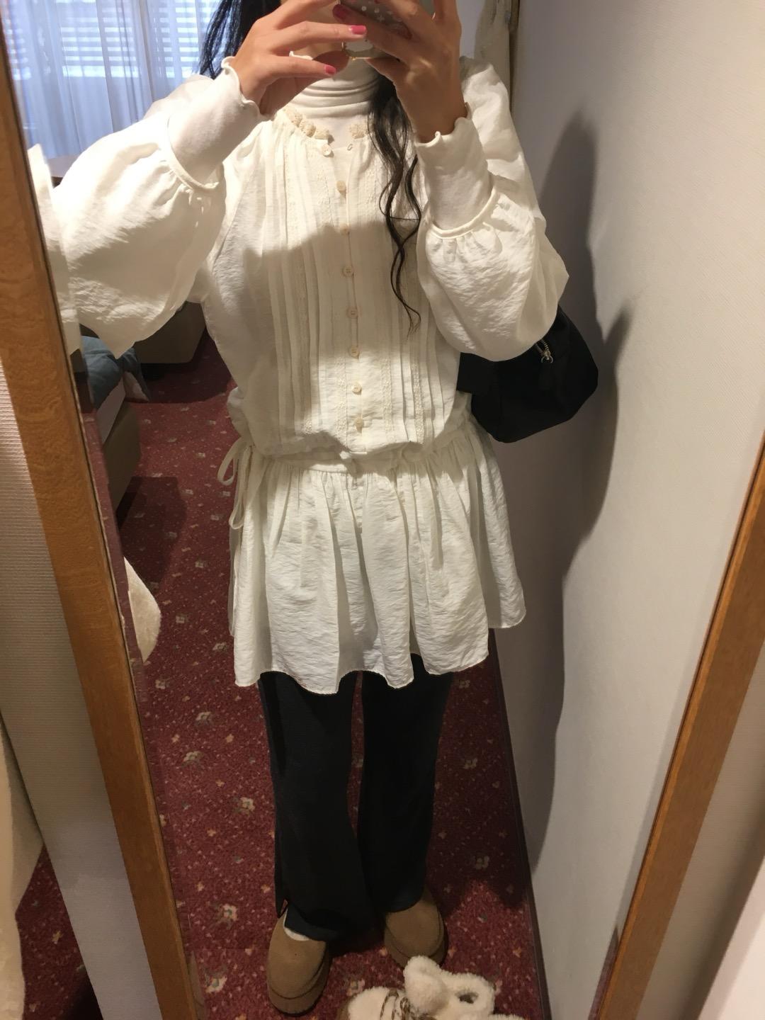 핀턱 레이스 원피스