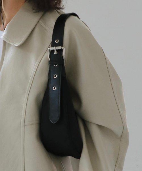 buckle nylon hobo bag (3 colors)