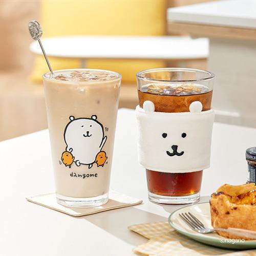 담곰이 글라스컵&홀더 세트