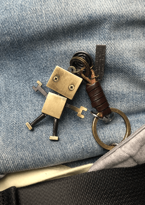 빈티지 로봇 키링