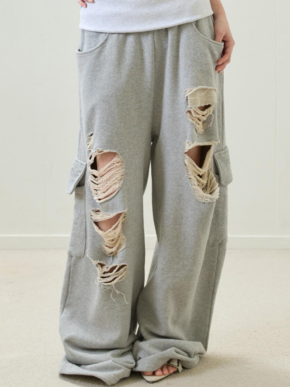 EL DAMAGE COLORING TRAINING PANTS(GRAY)