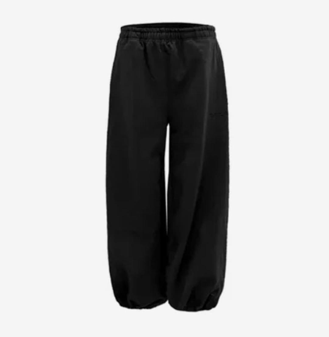 (기모O)오도어 몰리 조거 블랙 Molly wide jogger | 후루츠패밀리