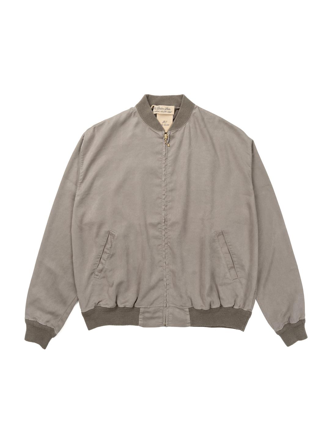 Eco Suede Zipped Jacket Grage