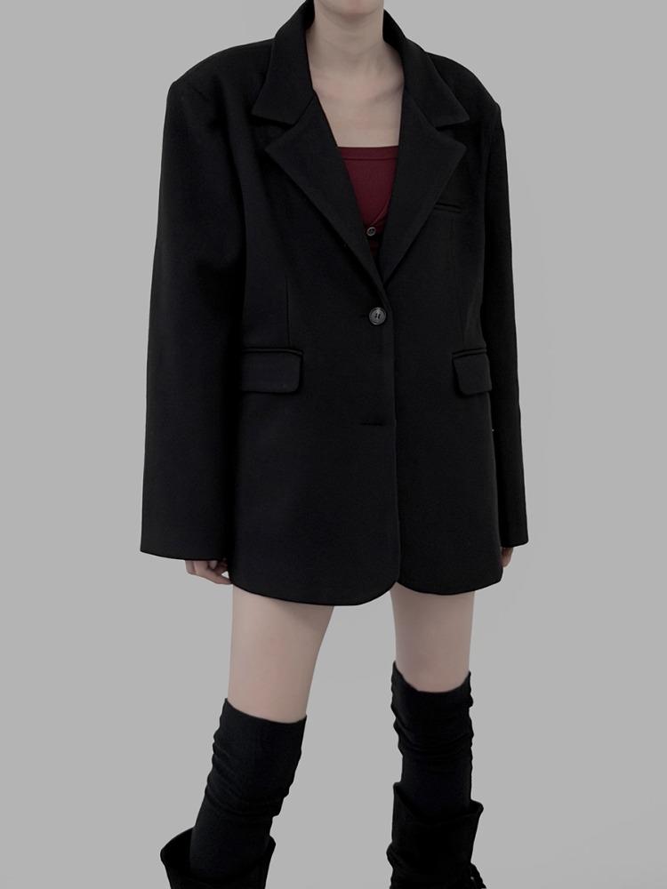 니카 오버핏 울 자켓 (2color)