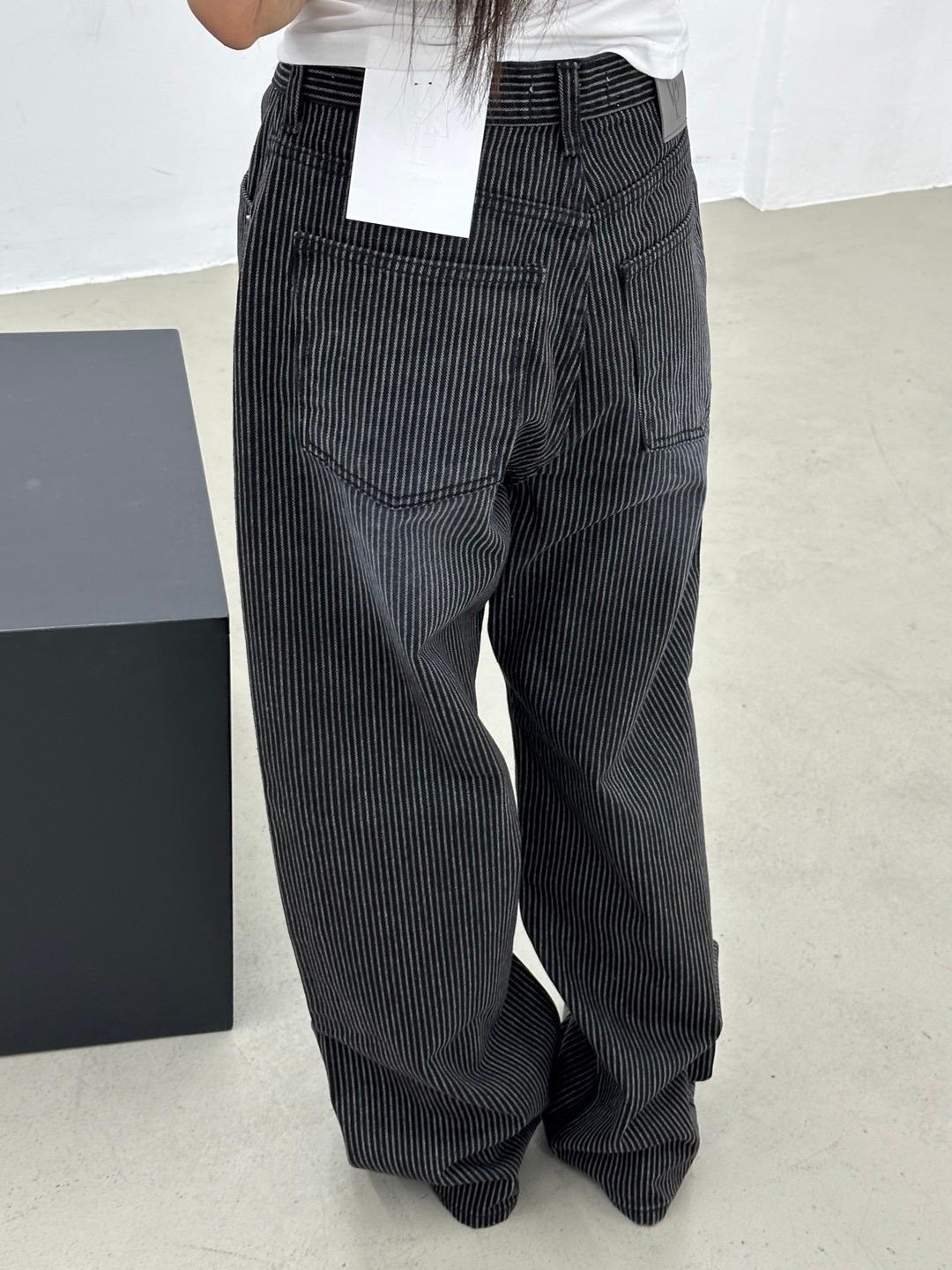 Stripe denim pants (1co)