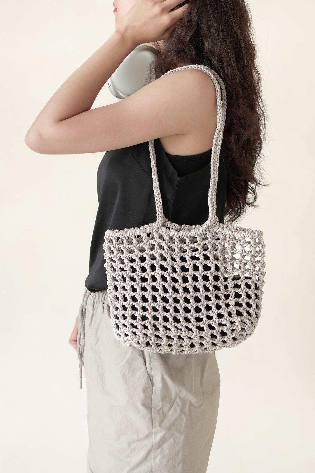 [PDF 도안] 아임낫레더 웬즈데이 네트백 (동영상)