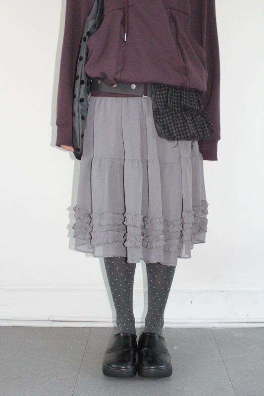 히피디피 fog midi skirt (3color)