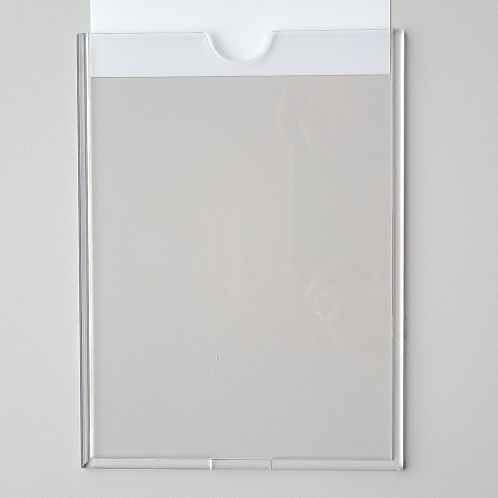 투명 포켓프레임 부착용꽂이판 아크릴꽂이 케이스 부착형 A5 세로형