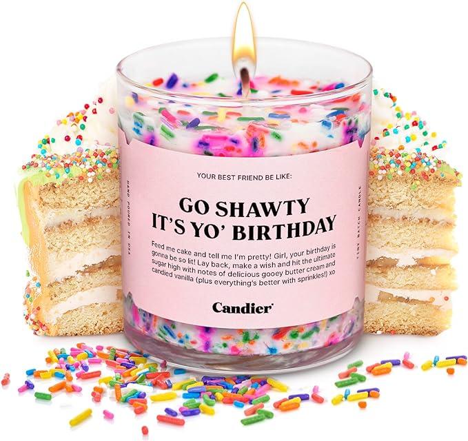 Birthday Cake Scented Soy Candle, Aromatherapy Gift for Relaxation, 60-Hour Burn Time - Candier by Ryan Porter