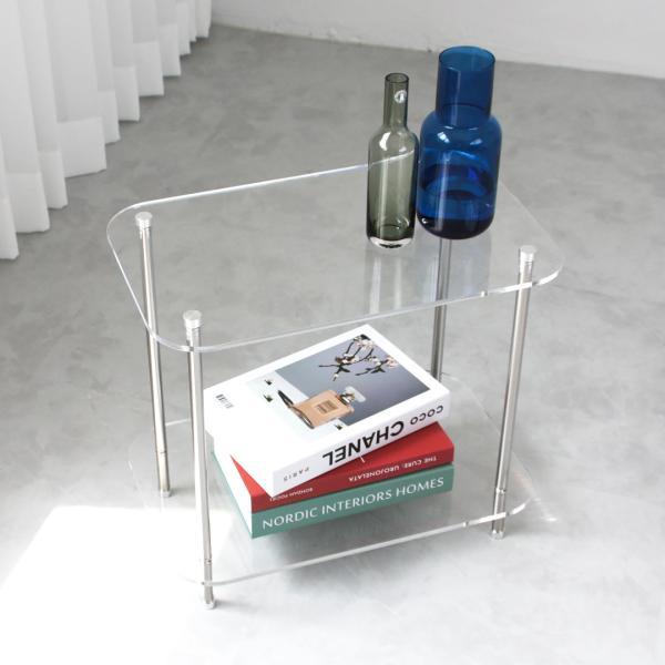 RICO 아크릴 미니테이블 사이드테이블 협탁 보조테이블