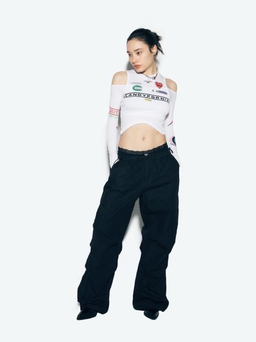 [BEST SELLER] PARACHUTE CARGO PANTS BLACK