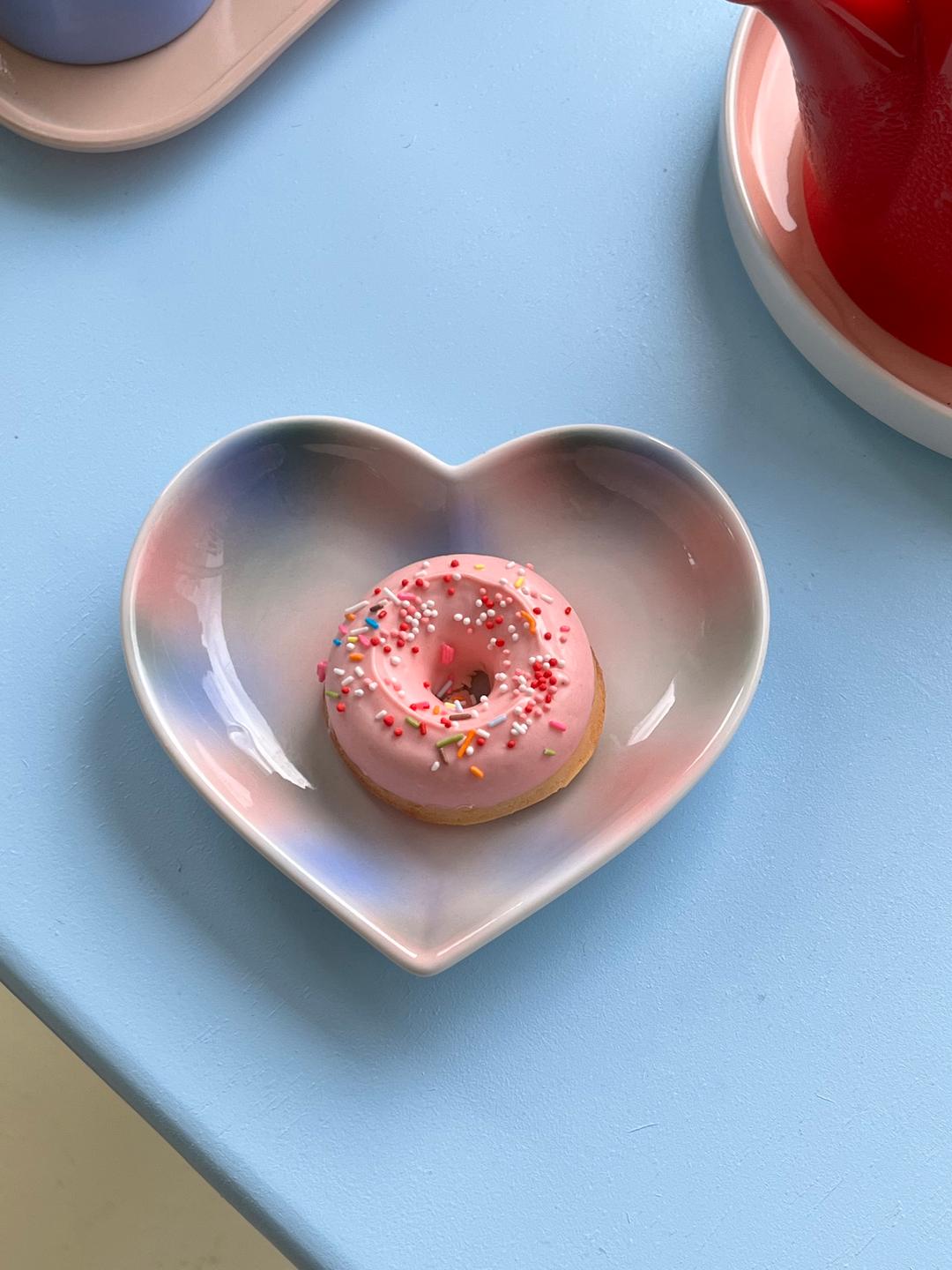 gredient heart plate (2color)