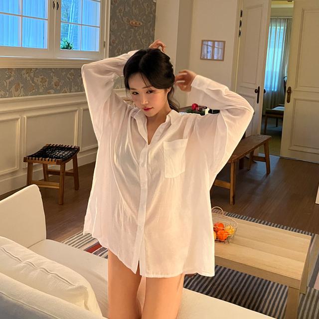 자체제작 여리루즈핏 오버핏셔츠