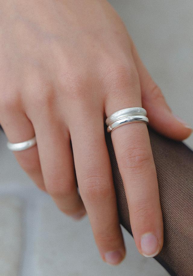 Snowflake Texture Ring