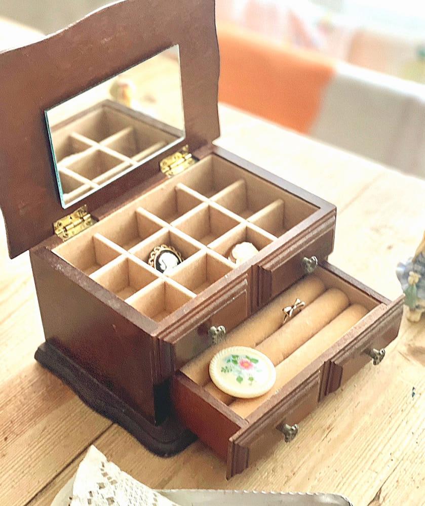 [중고] 빈티지 우드 쥬얼리함