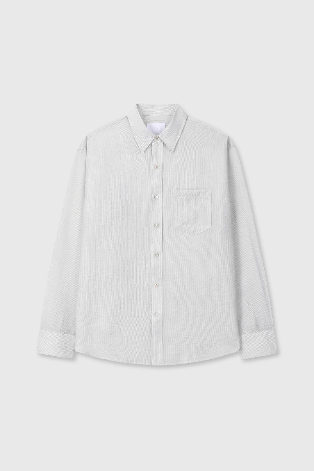 LOOSED STRIPE SHIRTS (WHITE)