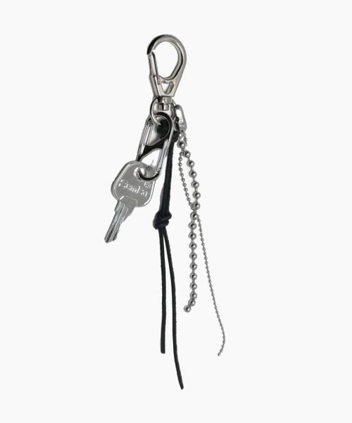 Vintage leather mix  keyring