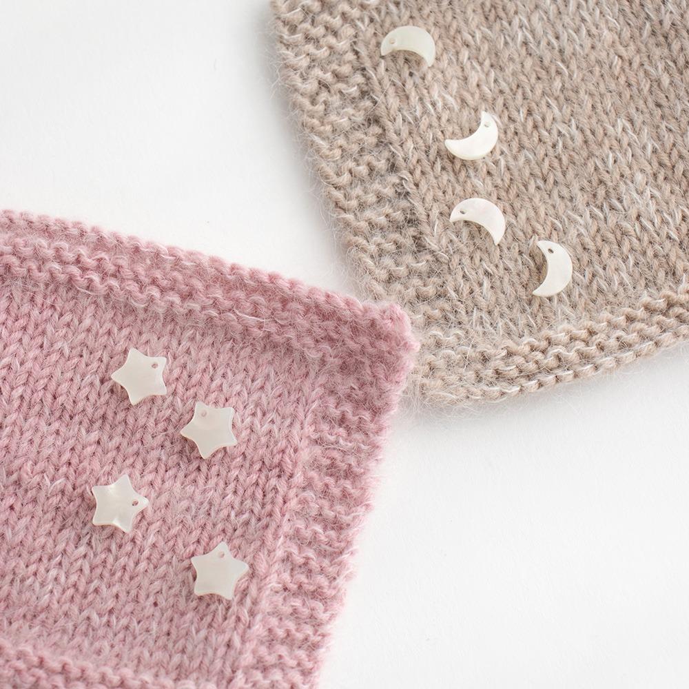 별 / 달 자개 라벨