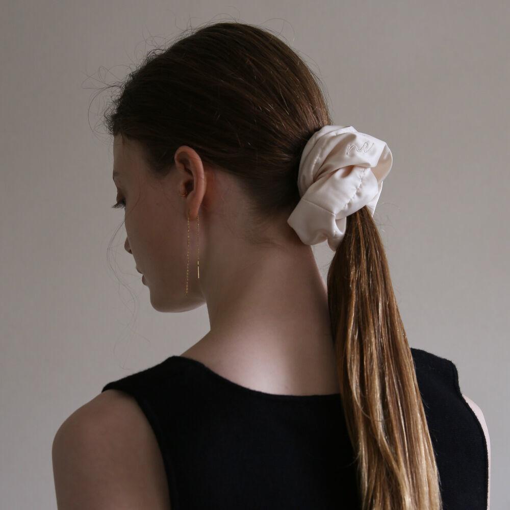 Satin Scrunchie (ivory)