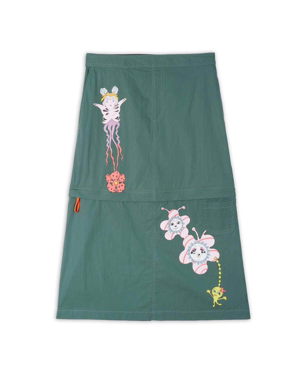Gaspar Convertible Skirt - Forest Green - XS