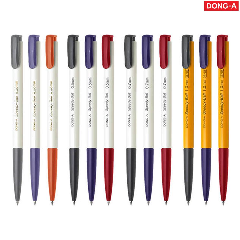 동아 스피디볼 속기용 슬림볼펜 유성볼펜