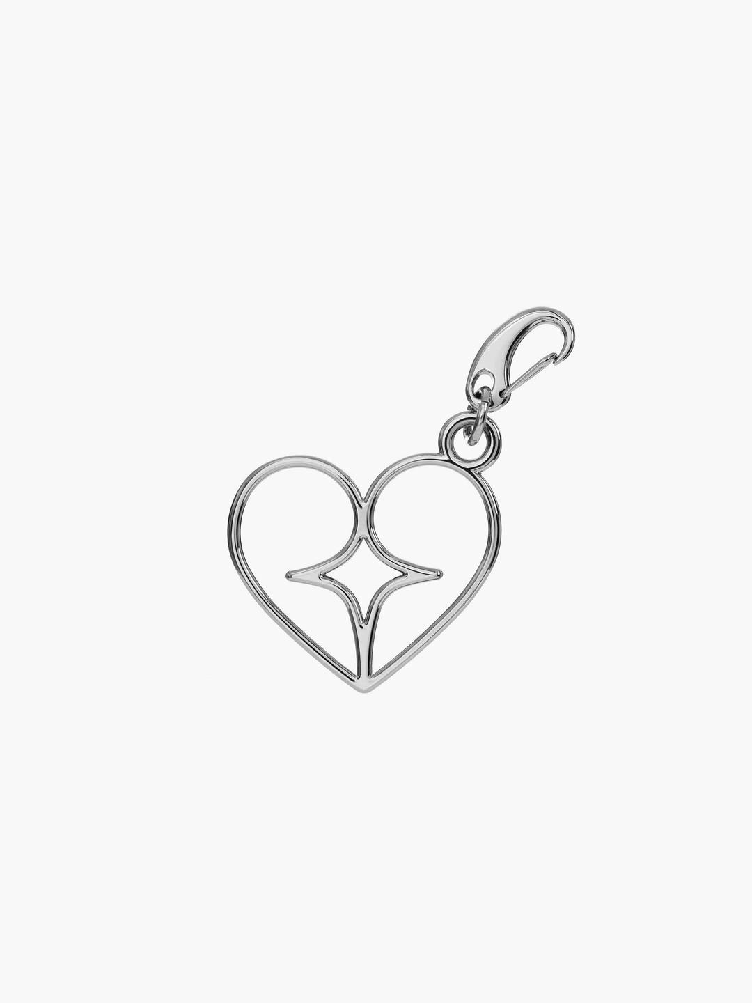 HEARTY KEYRING - SILVER