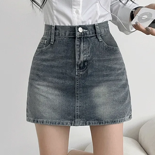 [~XL까지/Y2K/made] 핏극찬 빈티지 데님미니스커트 3color