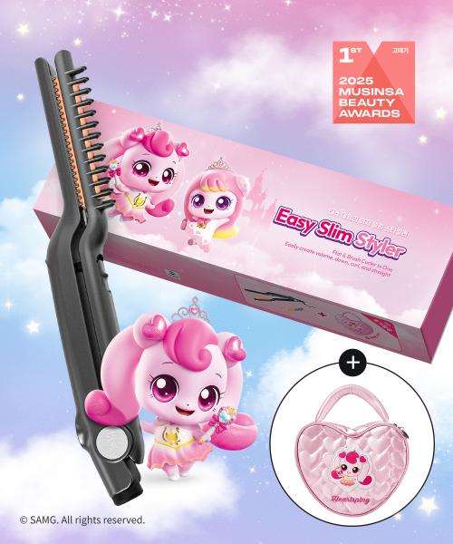 [티니핑] 데일리 이지 슬림 스타일러 고데기 (+하츄핑 파우치 증정)