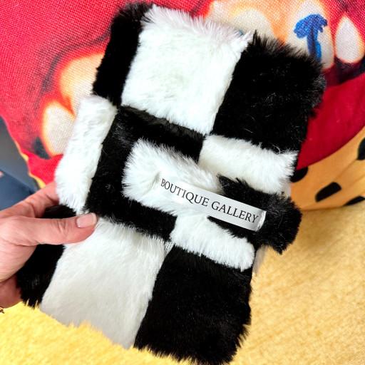 키치 밍크 체커보드 다이어리커버 북커버 *사이즈제작가능