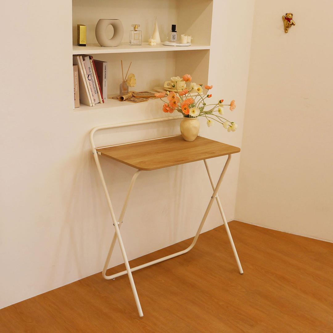 킨슬리 네추럴우드 폴딩 접이식 테이블 (2color)