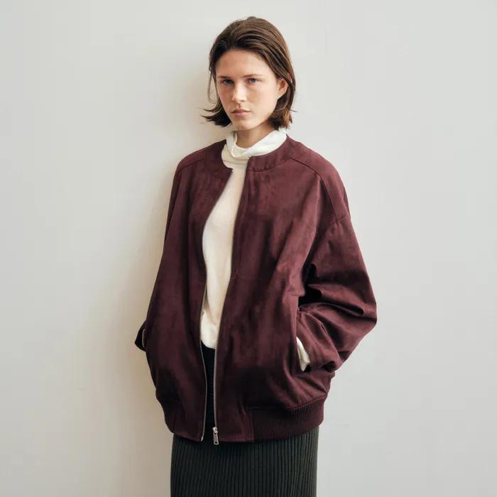 Suede OverFit Blouson Jacket_CTO139(Purple)